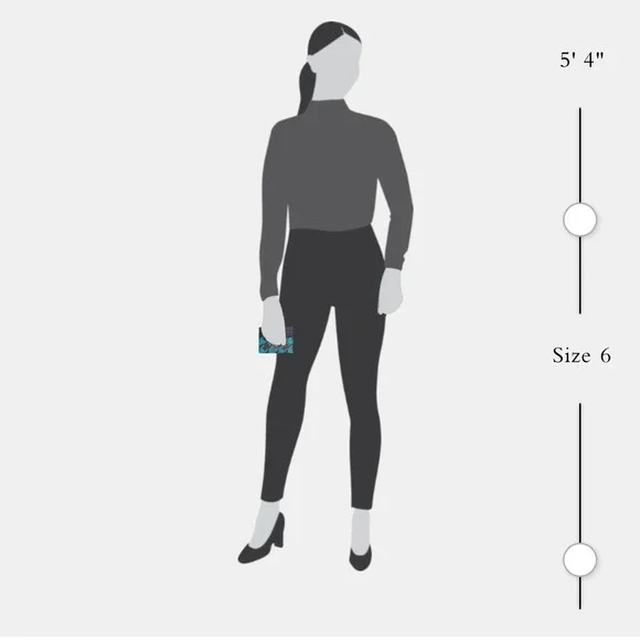 Coach Slim ID Card Case w/Houndstooth Print Teal/Wine/Silver, NWT - Picture 7 of 8